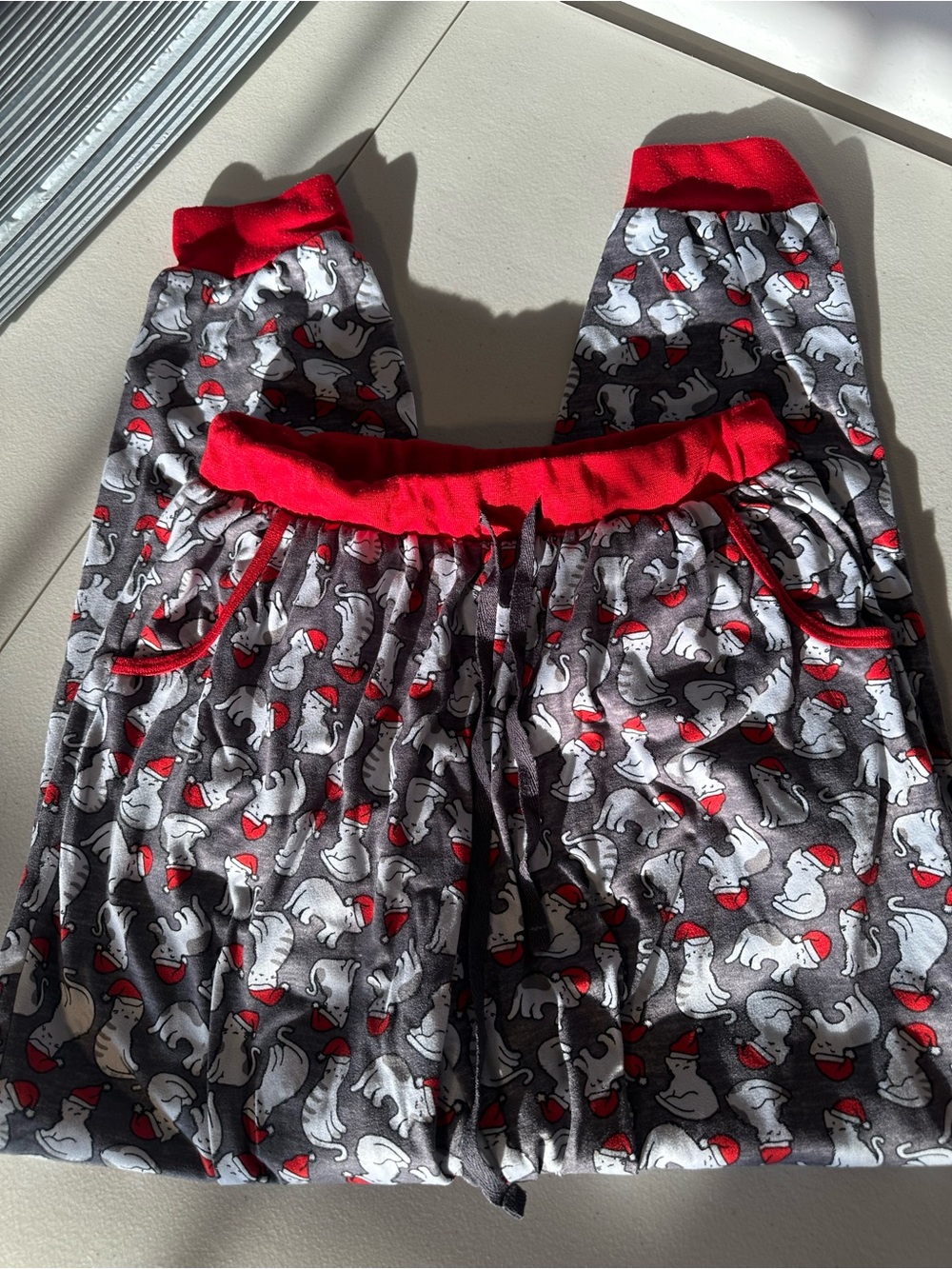 Women’s Polar Bear Print Pajama Pants - Red Trim